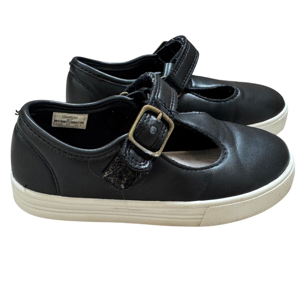 OshKosh Bgosh Gracey Black T-Strap Mary Jane Sneakers Girls Size 10M OF24D11H